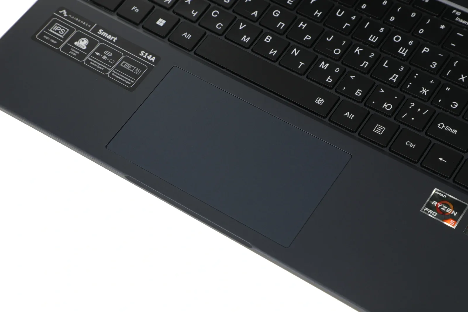 Ноутбук Maibenben S14A-R545UM Ryzen 5 Pro 4650U 8Gb SSD256Gb AMD Radeon Graphics 14 IPS FHD 1920x1080 Linux dk.blue WiFi BT Cam 5000mAh S14A-R545UMA1SLURE0 - фото 8