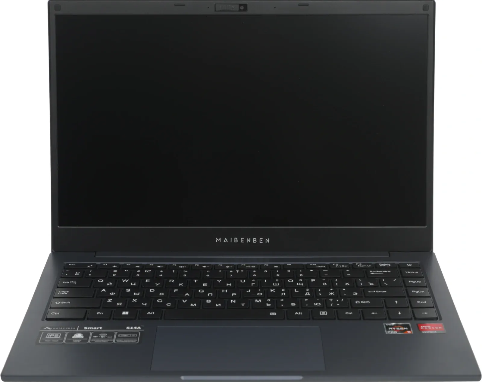 Ноутбук Maibenben S14A-R545UM Ryzen 5 Pro 4650U 8Gb SSD512Gb AMD Radeon Graphics 14 IPS FHD 1920x1080 Linux dk.blue WiFi BT Cam 5000mAh S14A-R545UMB1SLURE0 - фото 2