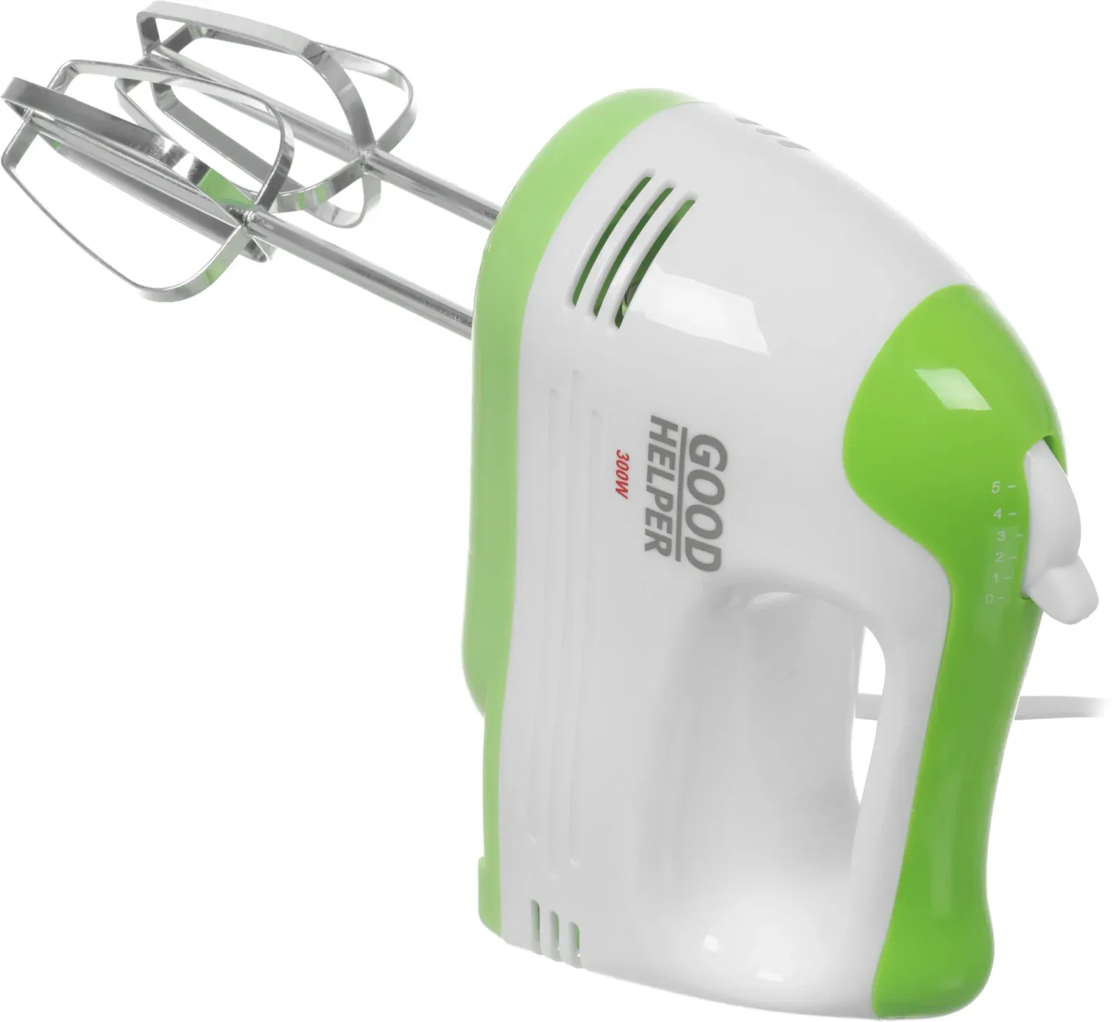 Миксер ручной GoodHelper HM375 300Вт белый/зеленый - фото 6