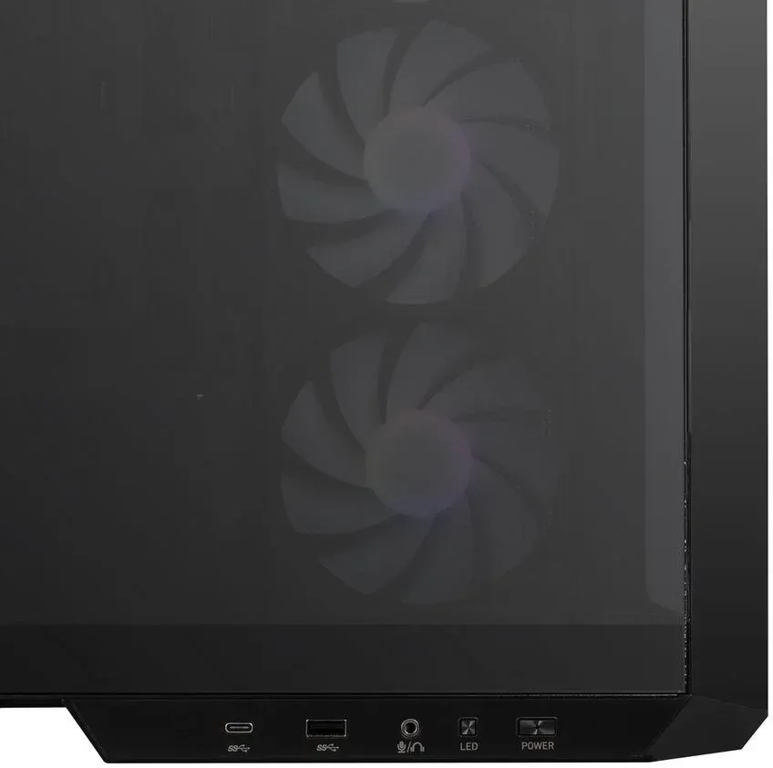 Корпус MSI MAG PANO M100R PZ черный без БП mATX 3x120mm 4x140mm 1xUSB3.1 audio CardReader AirDuct bott PSU - фото 7