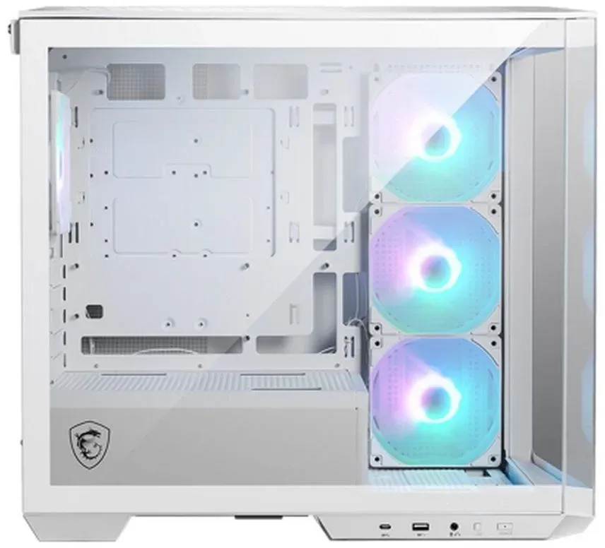 Корпус MSI MAG Pano M100R PZ белый без БП mATX 3x120mm 4x140mm 1xUSB3.1 audio CardReader AirDuct bott PSU - фото 3