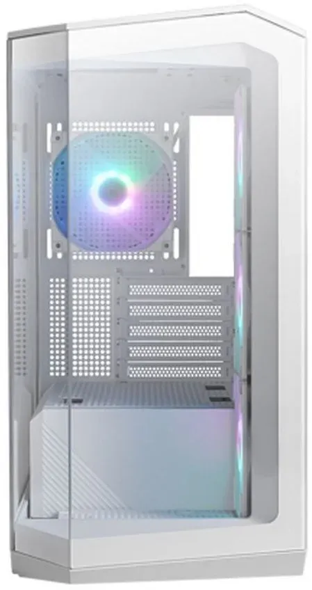 Корпус MSI MAG Pano M100R PZ белый без БП mATX 3x120mm 4x140mm 1xUSB3.1 audio CardReader AirDuct bott PSU - фото 4