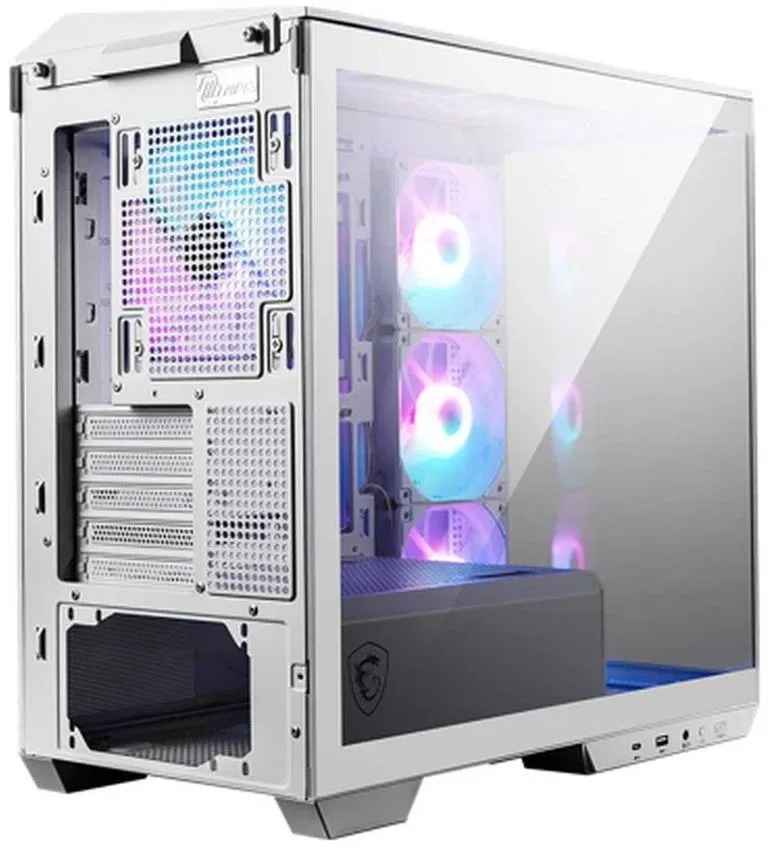 Корпус MSI MAG Pano M100R PZ белый без БП mATX 3x120mm 4x140mm 1xUSB3.1 audio CardReader AirDuct bott PSU - фото 5