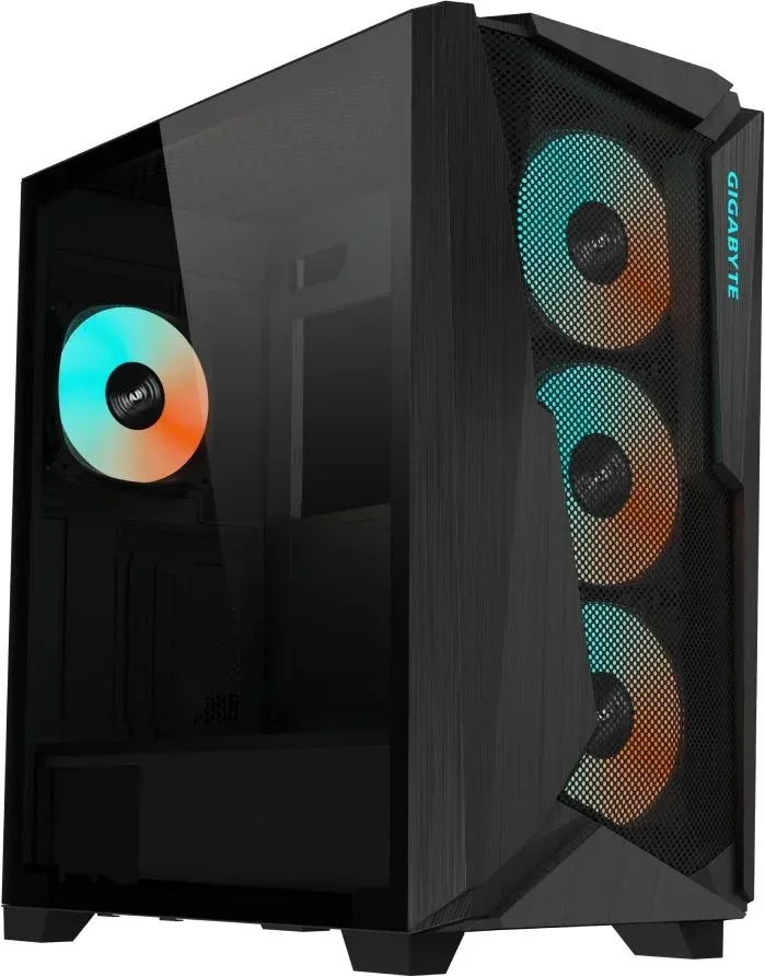 Корпус Gigabyte GB-C301G черный без БП ATX 3x120mm 5x140mm 2xUSB3.0 audio bott PSU - фото 1