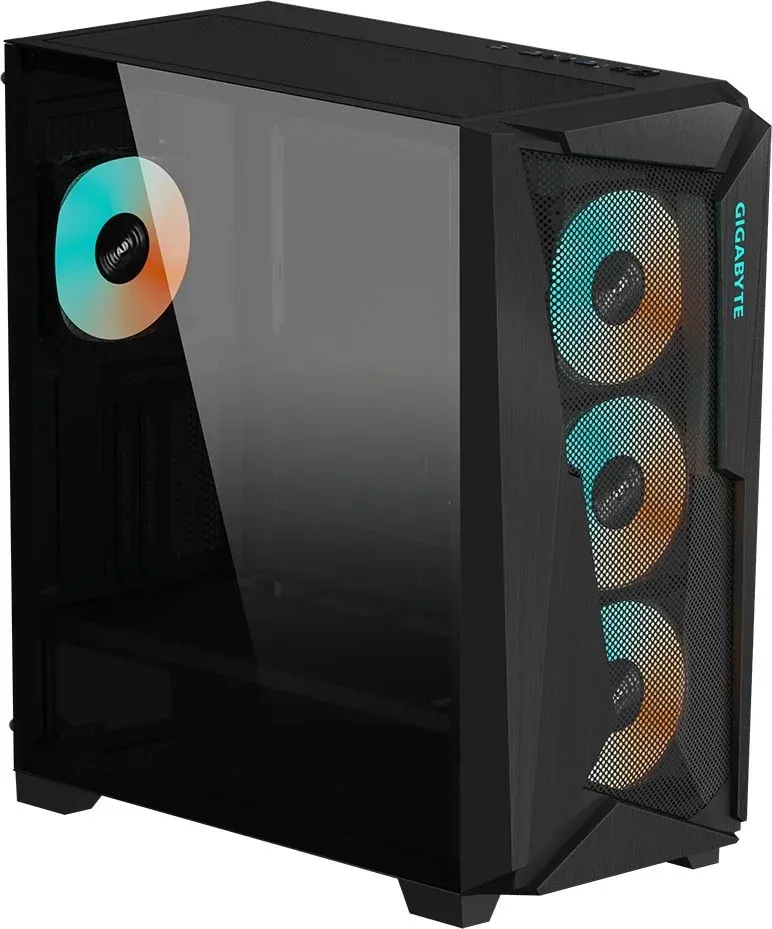 Корпус Gigabyte GB-C301G черный без БП ATX 3x120mm 5x140mm 2xUSB3.0 audio bott PSU - фото 7