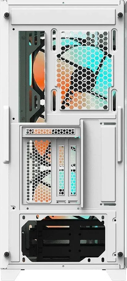 Корпус Gigabyte GB-C301GW белый без БП ATX 3x120mm 5x140mm 2xUSB3.0 audio bott PSU - фото 5