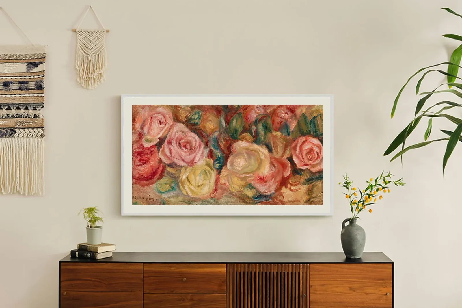 Телевизор QLED Samsung 55 QE55LS03DAUXRU The Frame черный 4K Ultra HD 120Hz DVB-T2 DVB-C DVB-S2 USB WiFi Smart TV RUS - фото 2