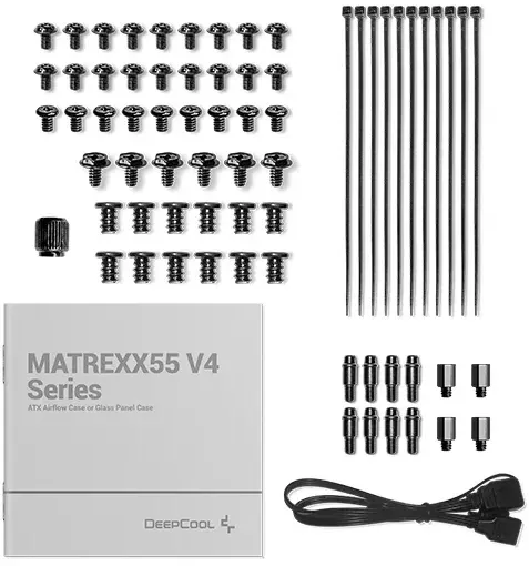 Корпус Deepcool Matrexx 55 V4 черный без БП ATX 7x120mm 2x140mm 2xUSB3.0 audio bott PSU - фото 5