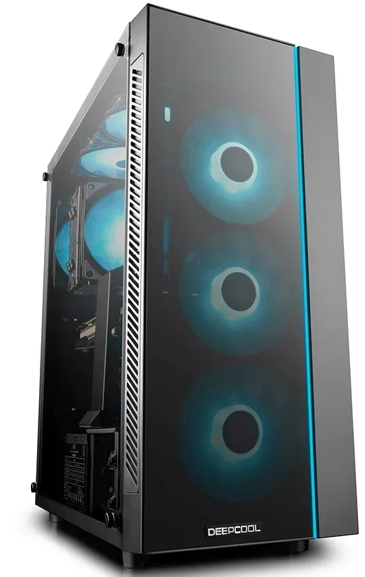 Корпус Deepcool Matrexx 55 V4 черный без БП ATX 7x120mm 2x140mm 2xUSB3.0 audio bott PSU - фото 7