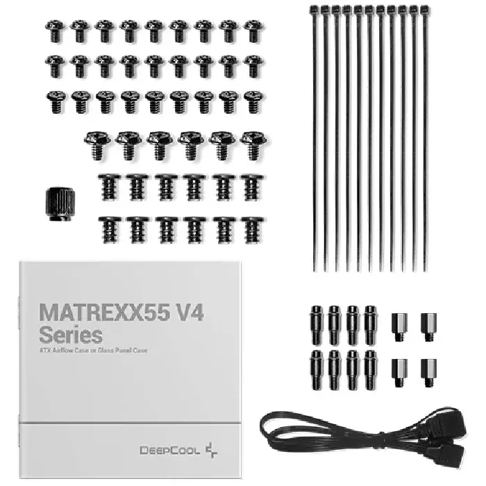 Корпус Deepcool Matrexx 55 V4 MESH черный без БП ATX 7x120mm 2x140mm 2xUSB3.0 audio bott PSU - фото 5