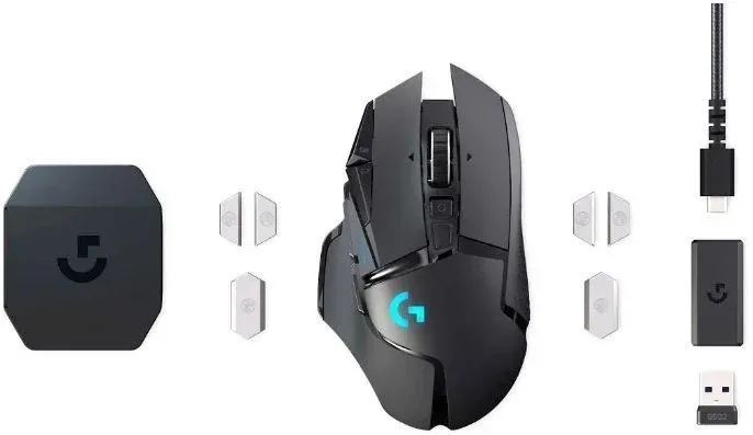 Мышь Logitech G502 Lightspeed черный оптическая 25600dpi беспров. USB 9but 910-005571 - фото 7