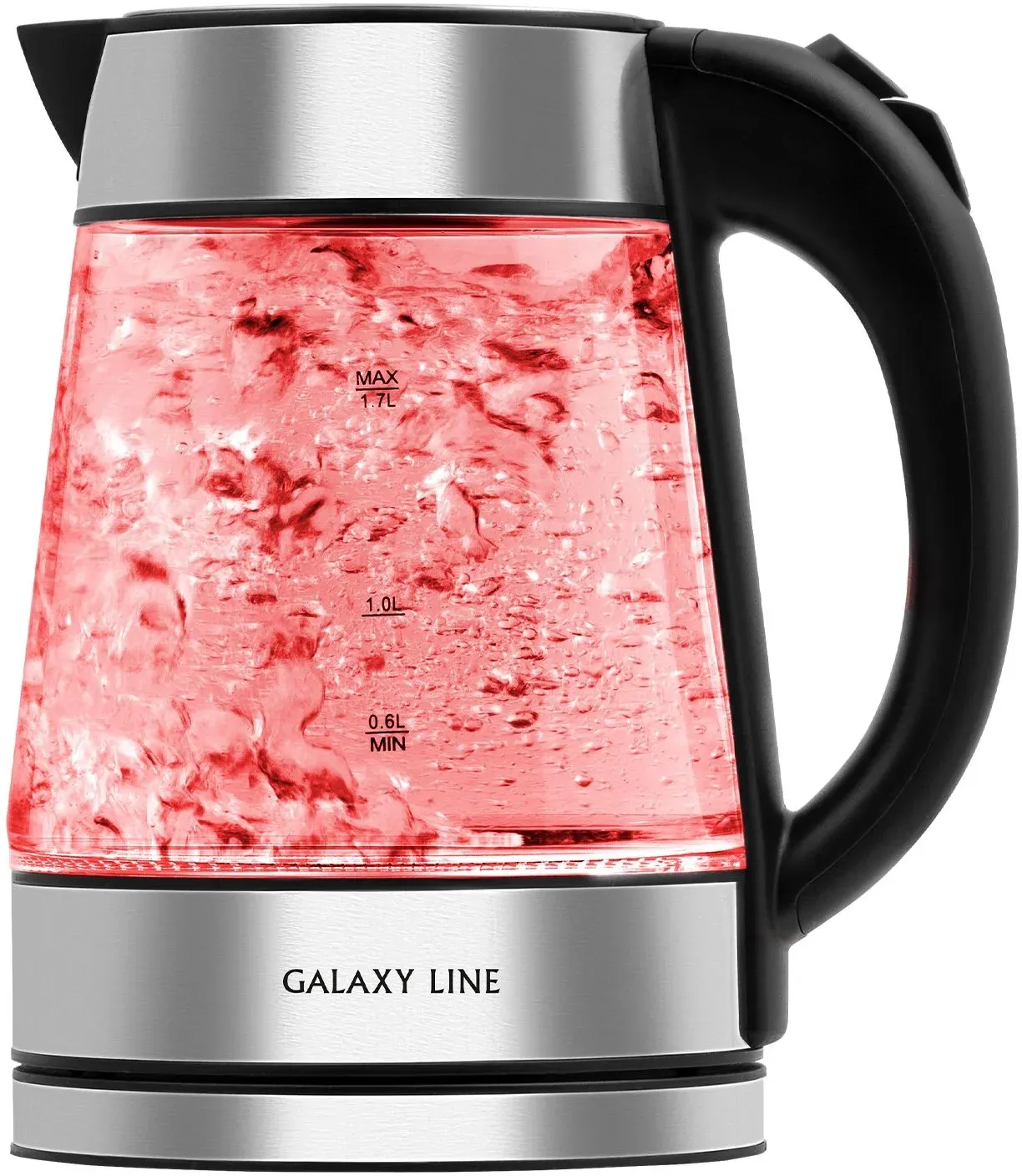 Чайник электрический Galaxy Line GL 0561 1.7л. 2200Вт серебристый корпус: стекло/пластик ГЛ0561 - фото 3