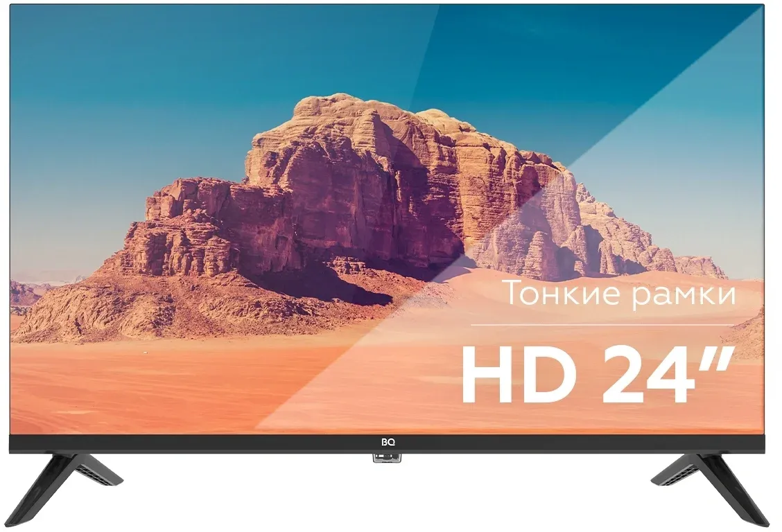 Телевизор LED BQ 24 24F32B черный HD 60Hz DVB-T DVB-T2 DVB-C 3D USB RUS - фото 1