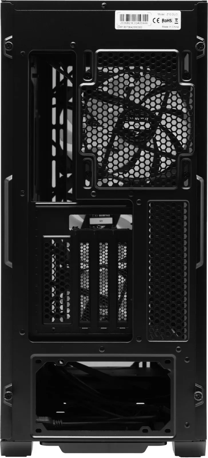 Корпус Zalman Z10 Duo черный без БП ATX 7x120mm 5x140mm audio bott PSU - фото 6