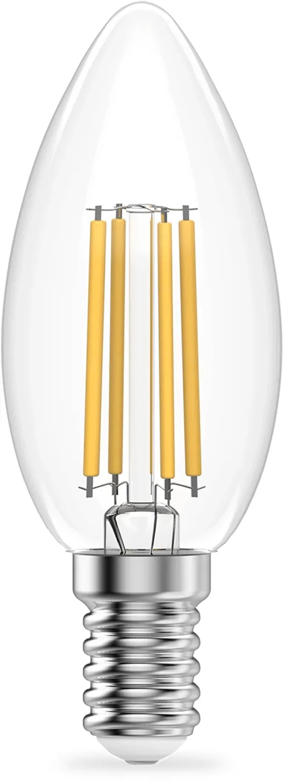 Лампа филам. Gauss Filament 10Вт цок.:E14 свеча 220B св.свеч.бел.теп. упак.:10шт 32110, прозрачный - фото 2