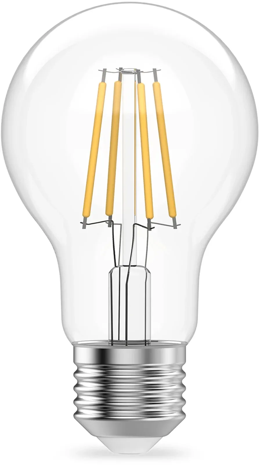 Лампа филам. Gauss Filament 11Вт цок.:E27 груша 220B св.свеч.бел.нейт. упак.:10шт 22221, прозрачный - фото 2