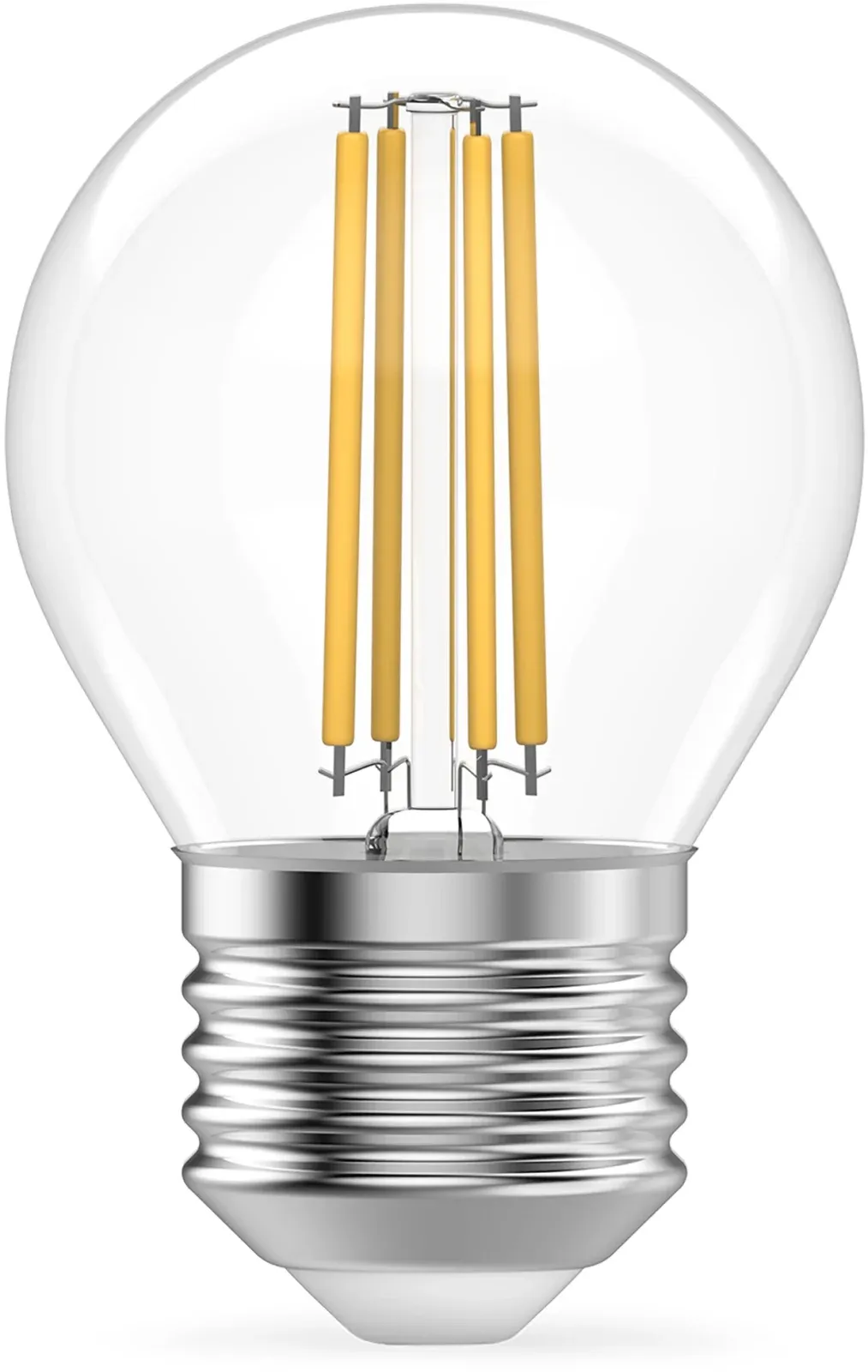 Лампа филам. Gauss Filament 12Вт цок.:E27 шар 220B св.свеч.бел.теп. упак.:10шт 52212, прозрачный - фото 2