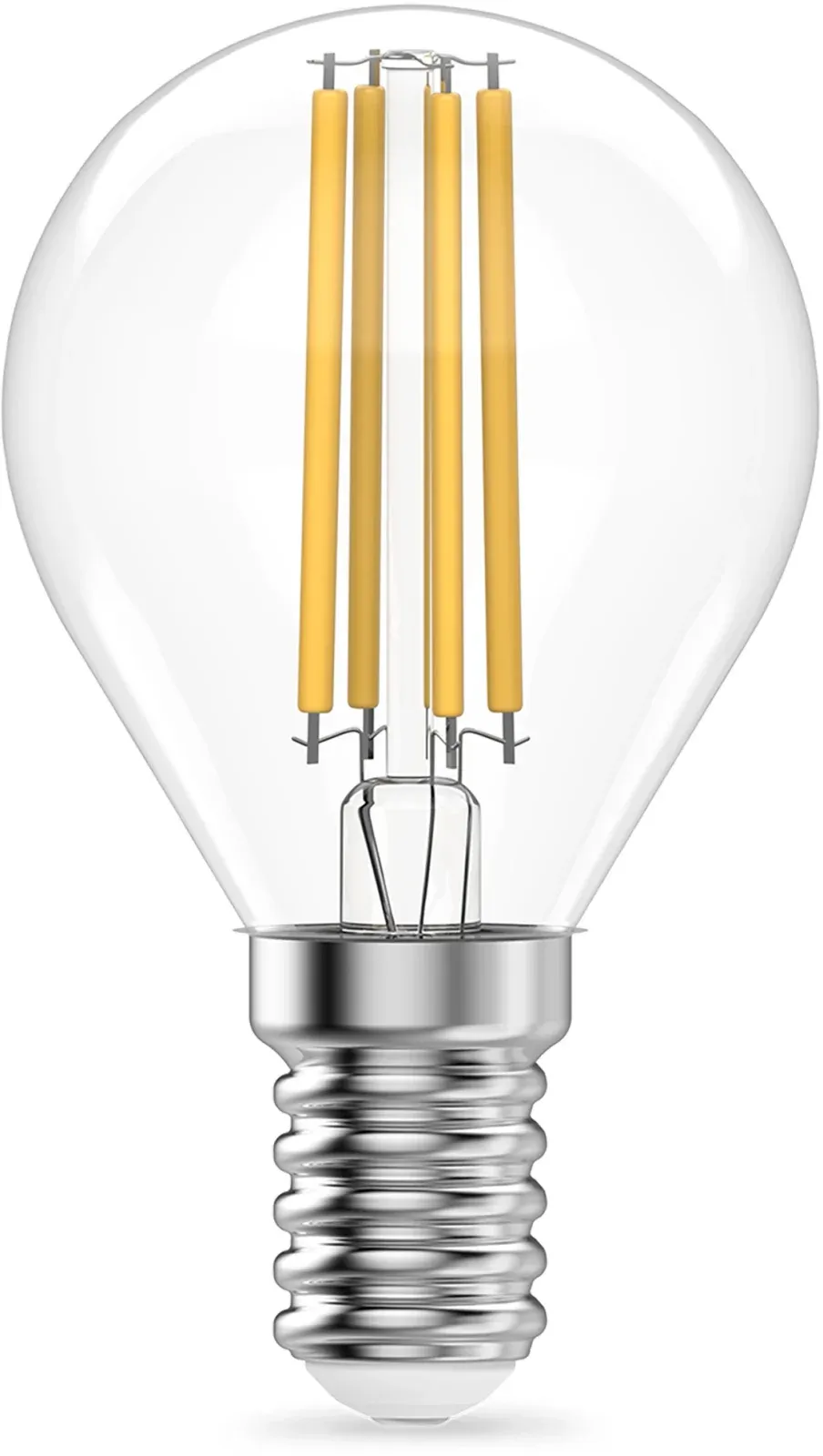 Лампа филам. Gauss Filament 10Вт цок.:E14 шар 220B св.свеч.бел.нейт. упак.:10шт 52120, прозрачный - фото 2