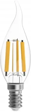 Лампа филам. Gauss Filament 13Вт цок.:E14 свеча 220B св.свеч.бел.нейт. упак.:10шт 104801213, прозрачный - фото 8