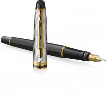 Ручка перьев. Waterman Reflections of Paris Expert DeLuxe 2200840 Black GT M подар.кор. - фото 5