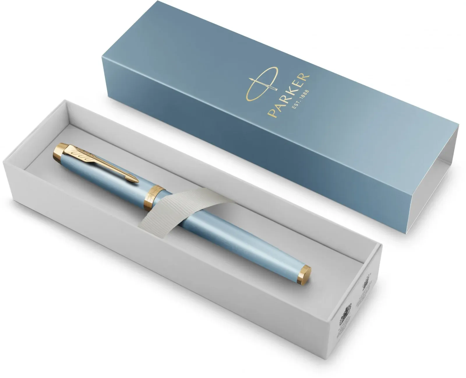 Ручка роллер Parker IM Writing Rituals T331 2203893 бирюзовый F черн. черн. подар.кор. - фото 3