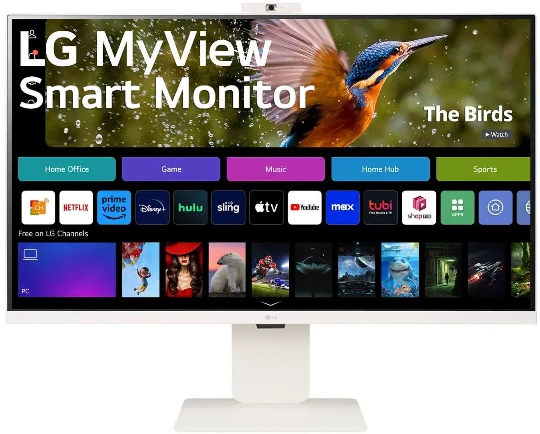 Монитор LG 31.5 MyView 32SR85U-W белый IPS LED 16:9 HDMI M/M Cam матовая HAS 400cd 178гр/178гр 3840x2160 60Hz 4K USB 7.7кг - фото 2