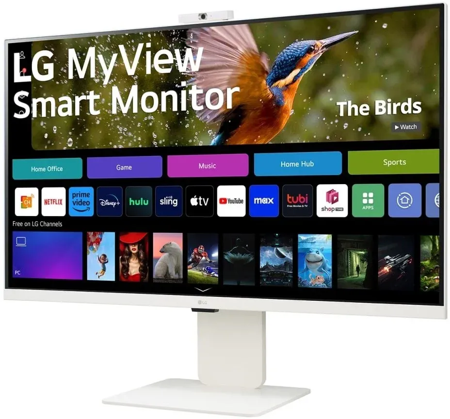 Монитор LG 31.5 MyView 32SR85U-W белый IPS LED 16:9 HDMI M/M Cam матовая HAS 400cd 178гр/178гр 3840x2160 60Hz 4K USB 7.7кг - фото 5