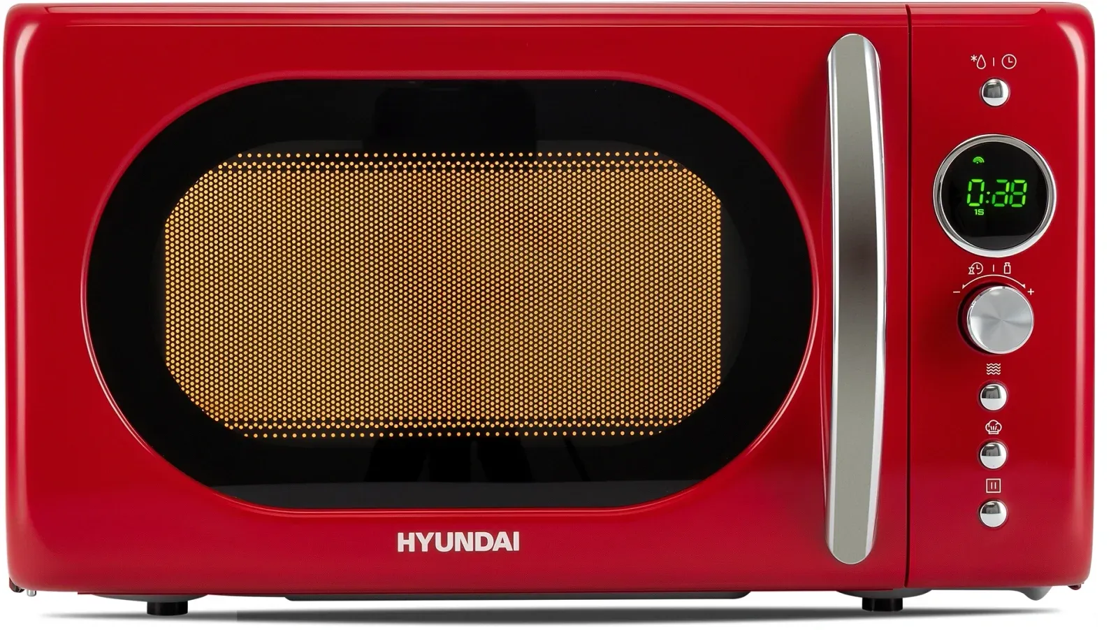 Микроволновая Печь Hyundai HYM-D3037 20л. 700Вт красный/серебристый, 20 л - фото 4
