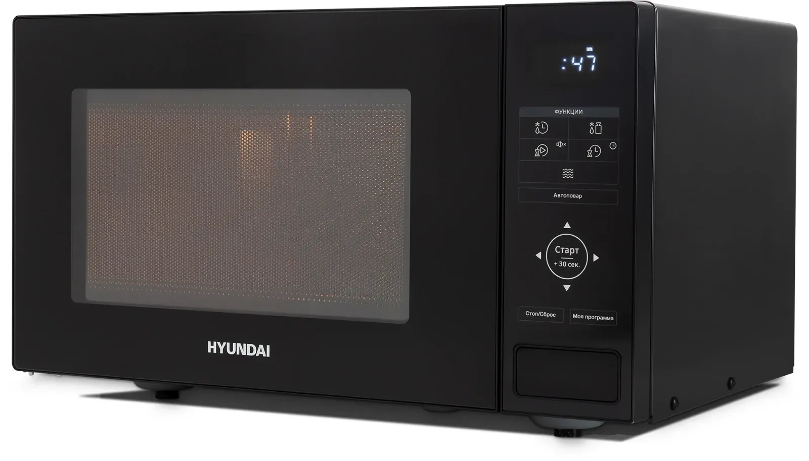 Микроволновая Печь Hyundai HYM-D3038 23л. 900Вт черный, 23 л - фото 3