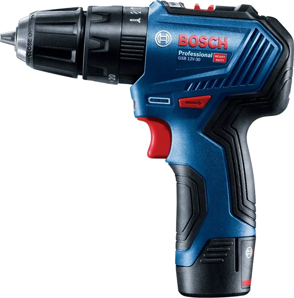 Дрель-шуруповерт Bosch GSB 12V-30 аккум. патрон:быстрозажимной кейс в комплекте 06019G9100 - фото 2