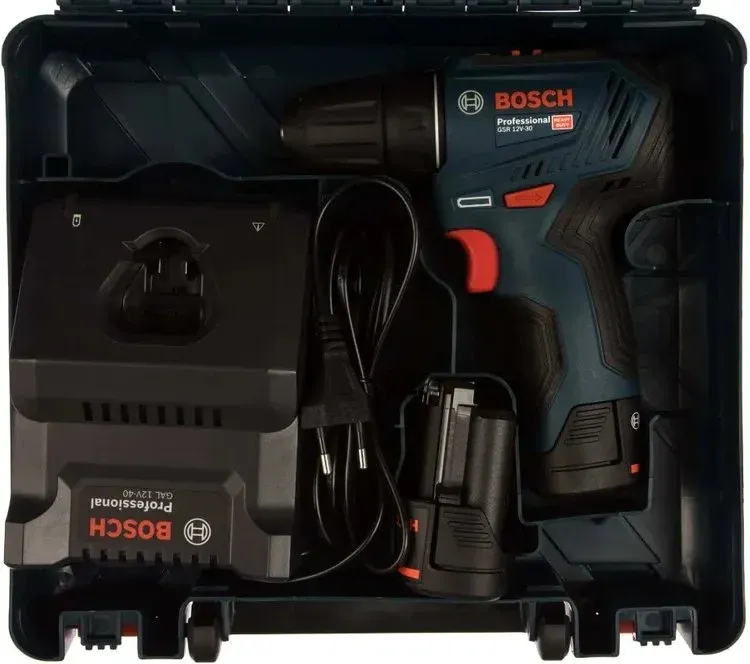 Дрель-шуруповерт Bosch GSR 12V-30 аккум. патрон:быстрозажимной кейс в комплекте 06019G9000 - фото 4