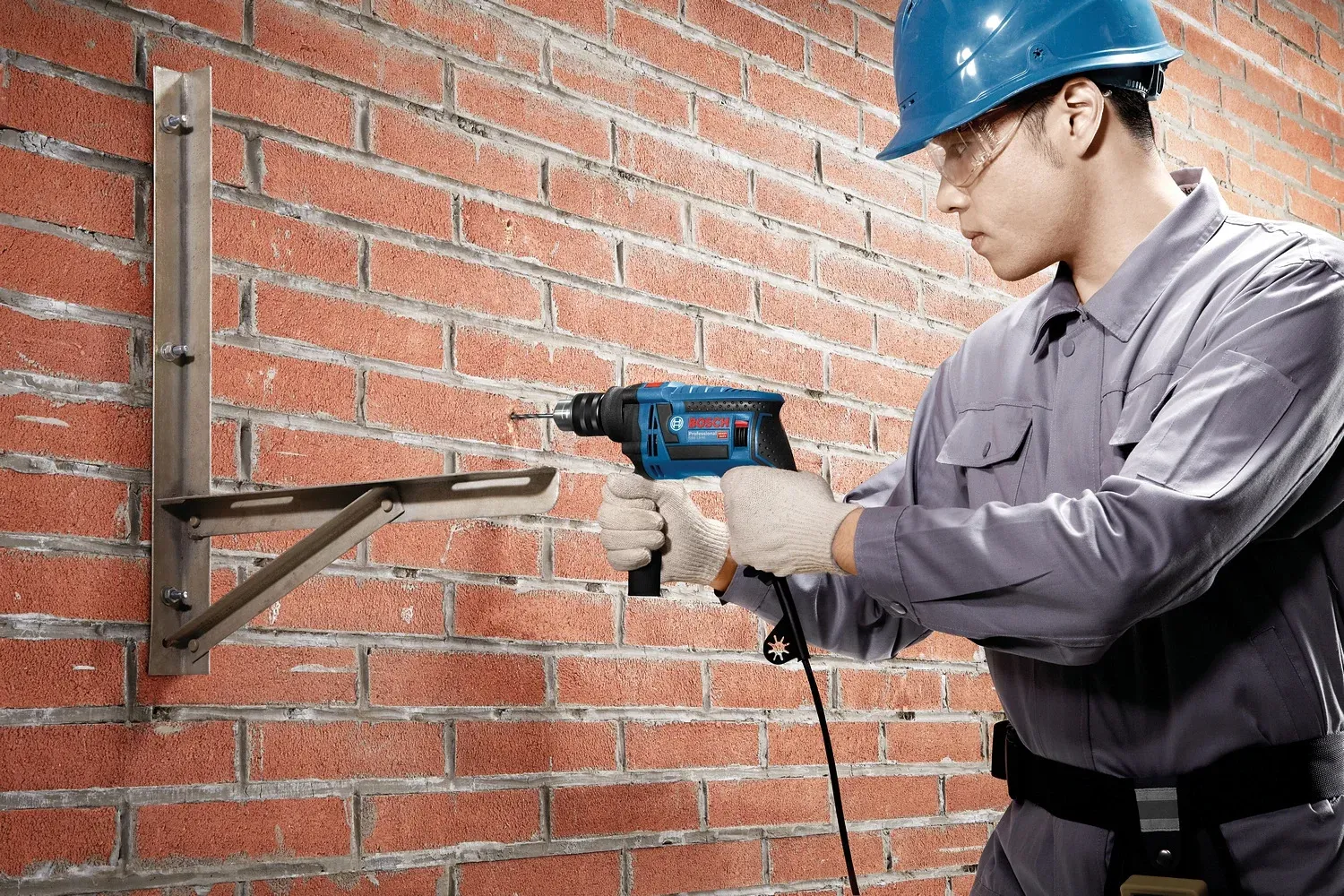 Дрель ударная Bosch GSB 13 RE Professional 600Вт патрон:быстрозажимной реверс 0601217100 - фото 6
