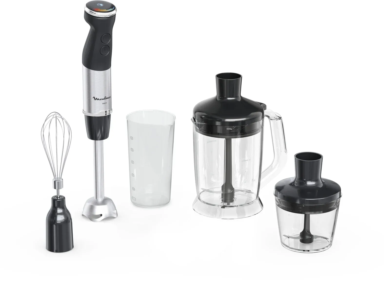 Блендер погружной Moulinex DD67L810 1000Вт серебристый/черный - фото 1