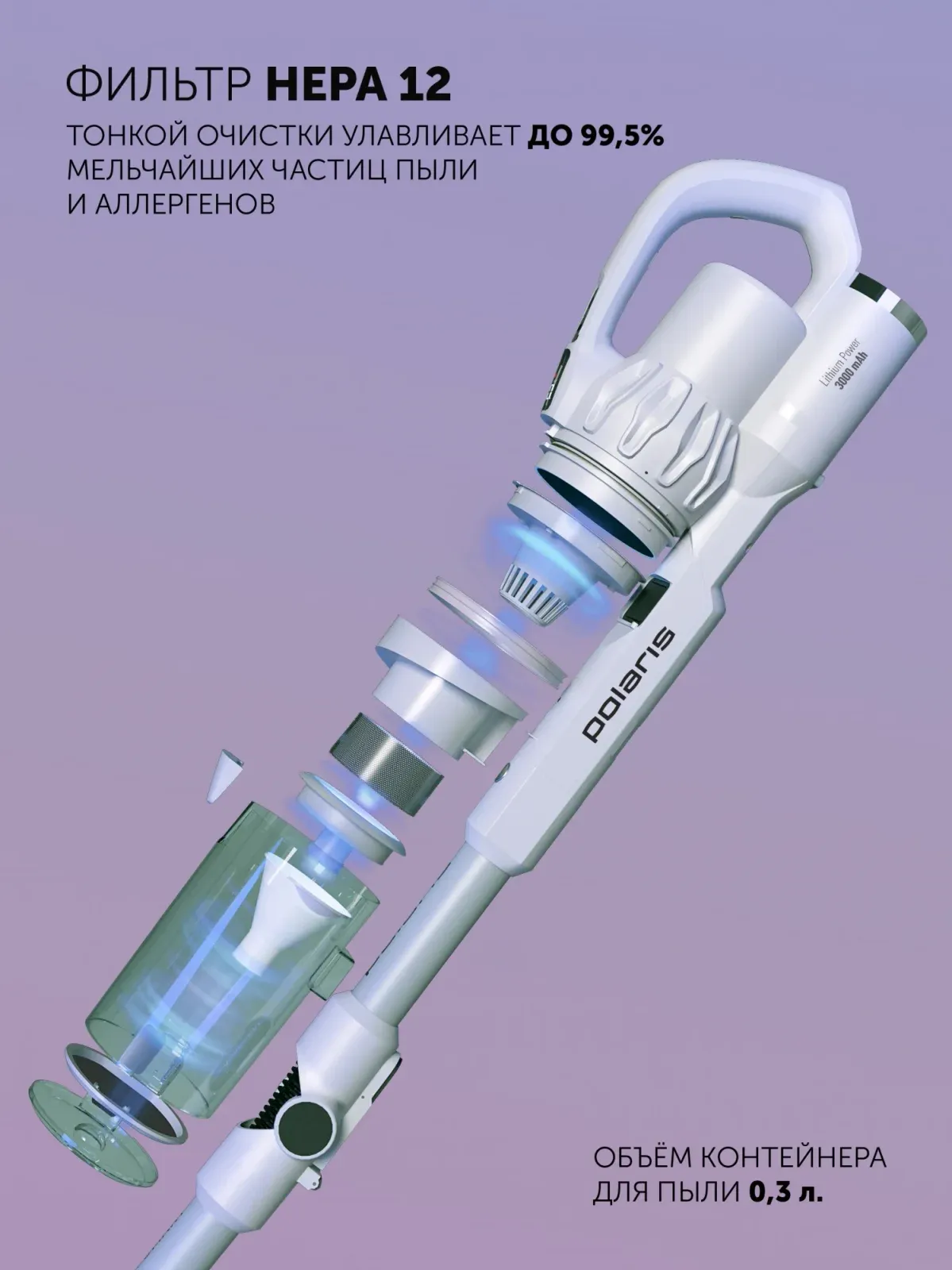 Пылесос Polaris IQ Home PVCS 4070 600Вт белый - фото 8