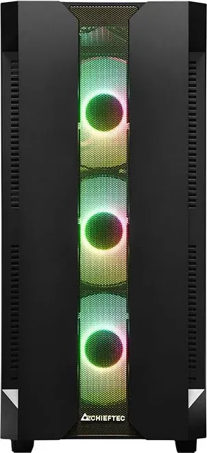 Корпус Chieftec Hunter черный без БП ATX 4x120mm 4x140mm 2xUSB3.1 audio bott PSU - фото 4