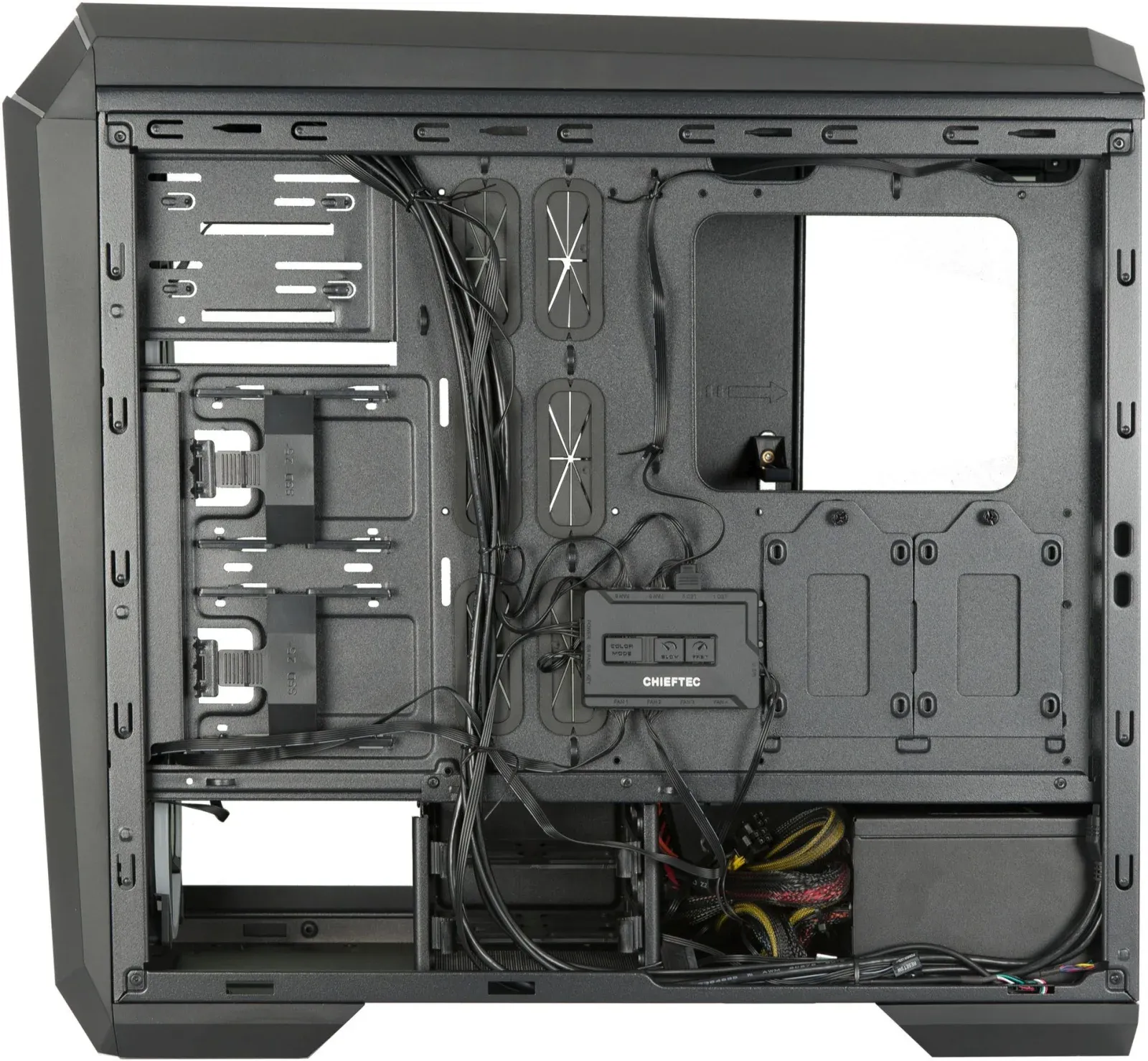 Корпус Chieftec Stallion II черный без БП ATX 2x120mm 2x140mm 1x180mm 1xUSB2.0 audio bott PSU - фото 6