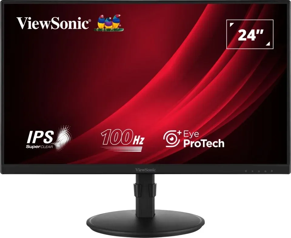 Монитор ViewSonic 23.8 VA2408-HDJ черный IPS LED 16:9 HDMI матовая HAS Piv 250cd 178гр/178гр 1920x1080 100Hz VGA DP FHD 5.2кг - фото 8