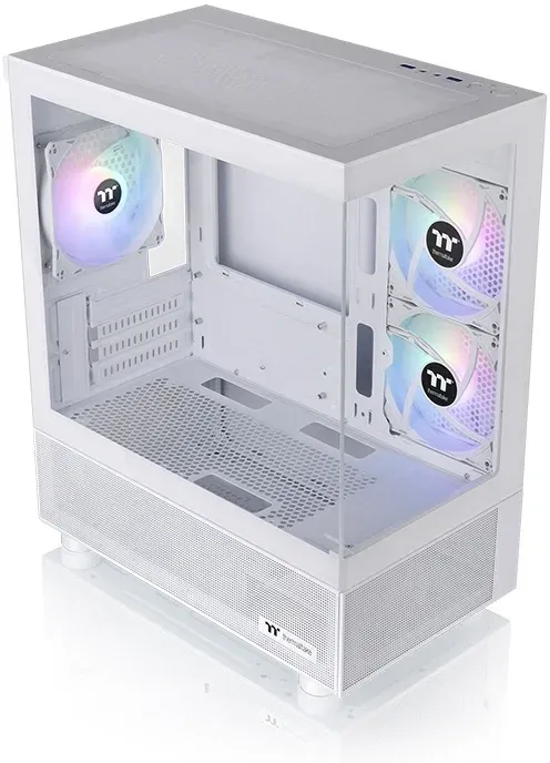 Корпус Thermaltake View 170 TG ARGB белый без БП mATX 5x120mm 2x140mm 1x200mm 2xUSB3.0 audio bott PSU - фото 5