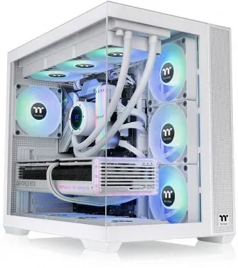 Корпус Thermaltake View 380 TG ARGB Snow белый без БП ATX 6x120mm 2x140mm 1x200mm 2xUSB3.0 audio bott PSU - фото 7