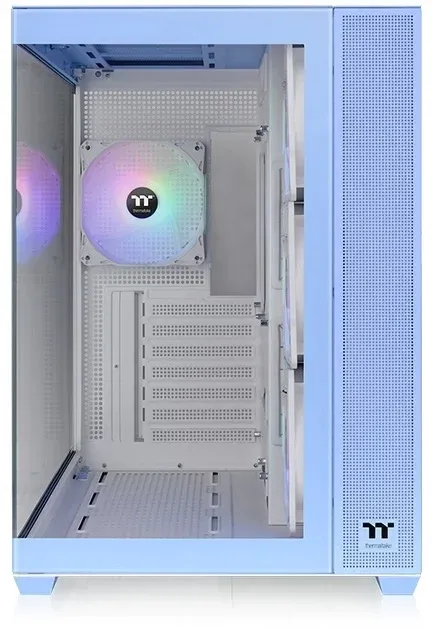 Корпус Thermaltake View 380 TG ARGB Hydrangea синий без БП ATX 6x120mm 2x140mm 1x200mm 2xUSB3.0 audio bott PSU - фото 2