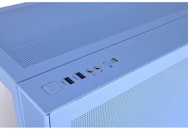Корпус Thermaltake View 380 TG ARGB Hydrangea синий без БП ATX 6x120mm 2x140mm 1x200mm 2xUSB3.0 audio bott PSU - фото 6