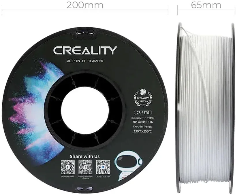 Пластик для принтера 3D Creality 3301030034 PETG d1.75мм 1кг 1цв. - фото 2