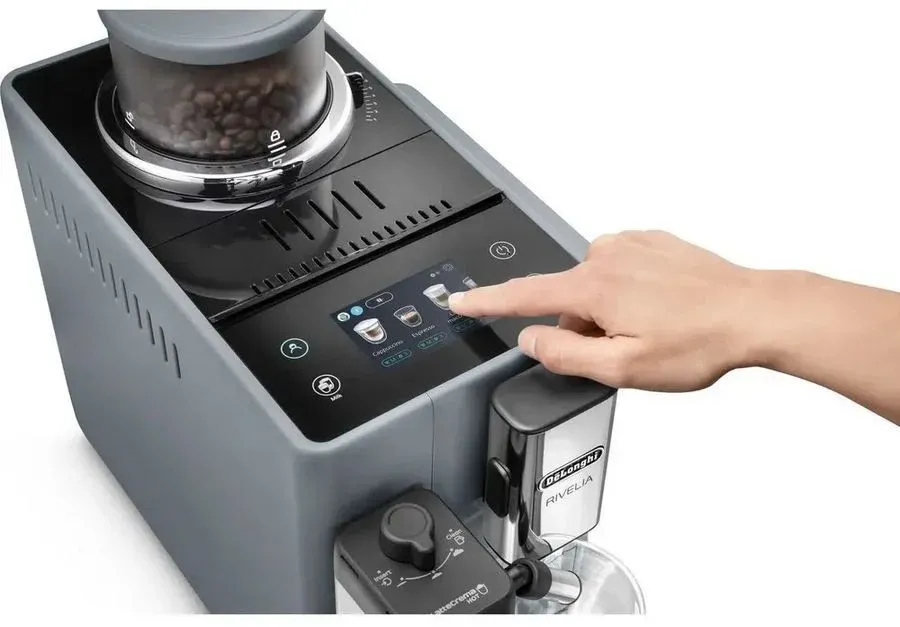 Кофемашина Delonghi Rivelia EXAM440.55.G 1450Вт серый - фото 5