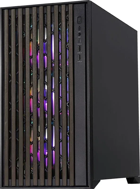 Корпус Formula TimberLine T0 черный без БП ATX 6x120mm 6x140mm 2xUSB3.0 audio bott PSU - фото 3