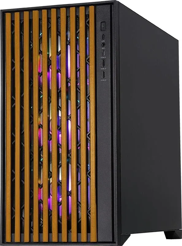 Корпус Formula TimberLine T0 черный без БП ATX 6x120mm 6x140mm 2xUSB3.0 audio bott PSU - фото 6