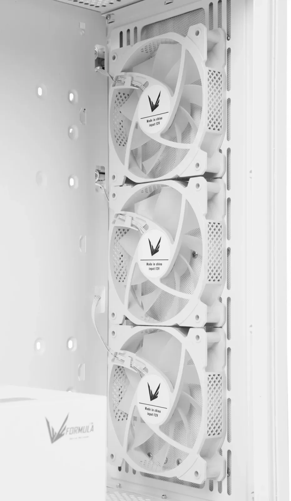 Корпус Formula TimberLine T0 белый без БП ATX 6x120mm 6x140mm 2xUSB3.0 audio bott PSU - фото 8