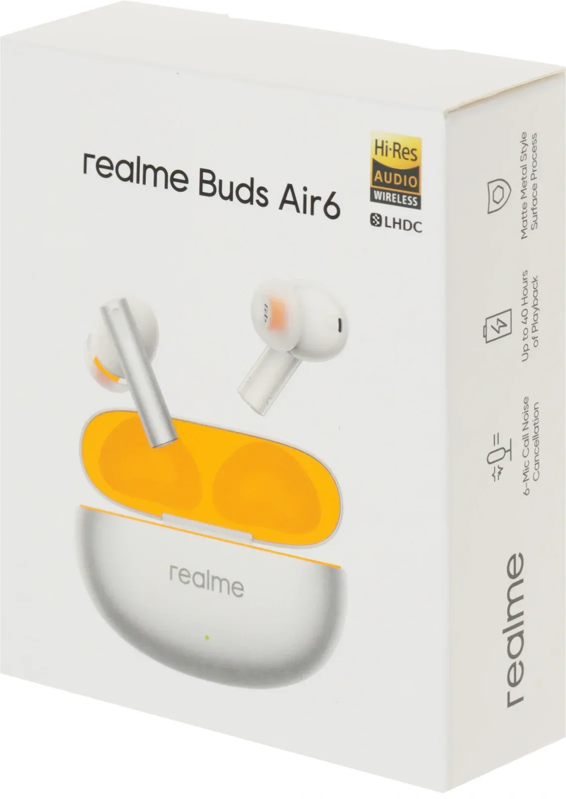 Гарнитура внутриканальные Realme Buds Air 6 серебристый беспроводные bluetooth в ушной раковине 631209000121 - фото 5
