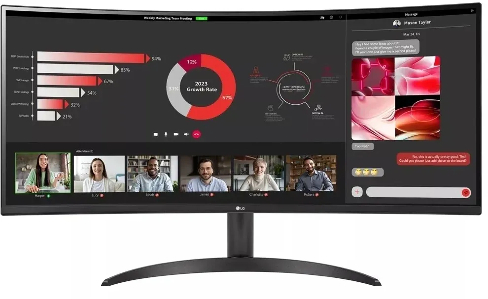 Мониторы ЖК LG 34WR50QK-B - фото 1