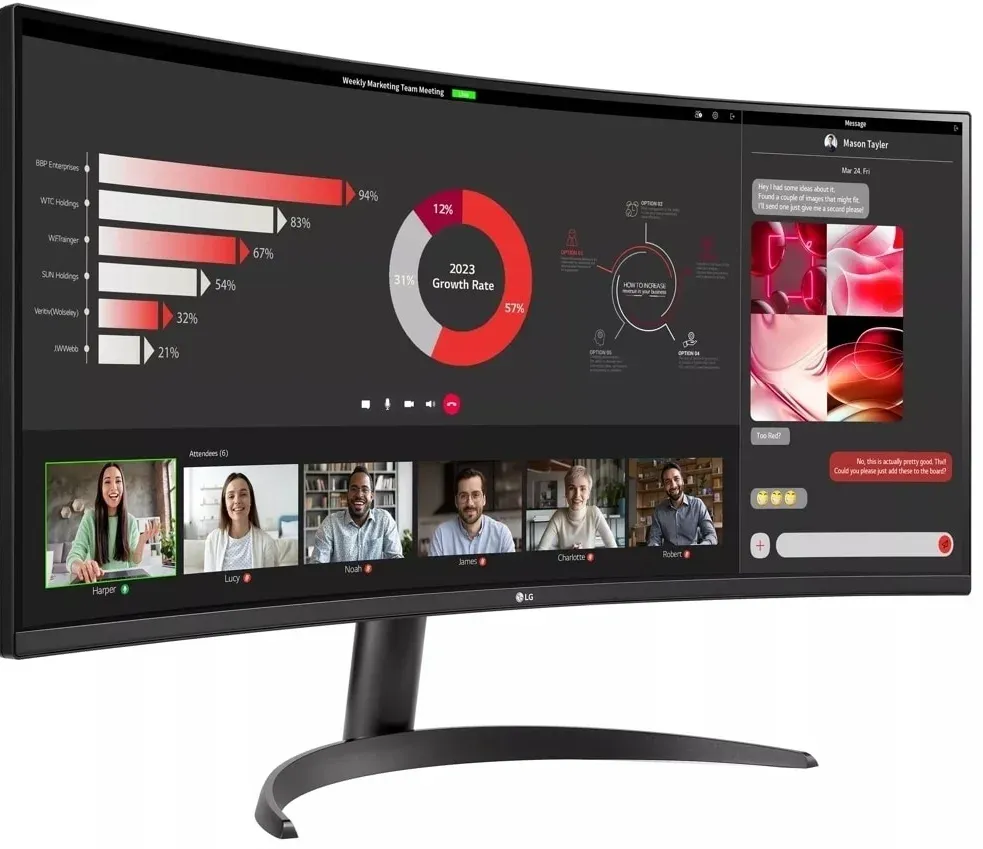 Мониторы ЖК LG 34WR50QK-B - фото 2