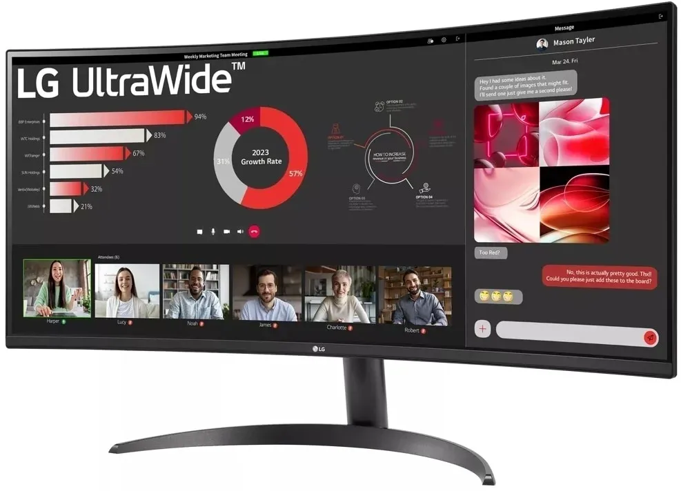 Мониторы ЖК LG 34WR50QK-B - фото 3